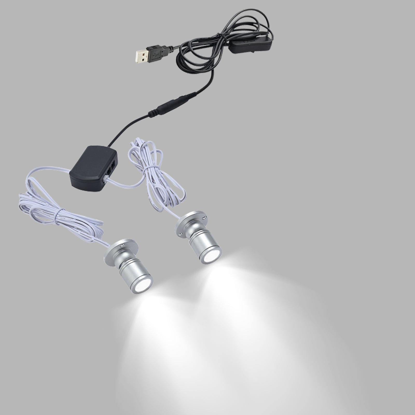 FSLiving 発光ユニット 2灯式 調光機能付き ミニスポットライト