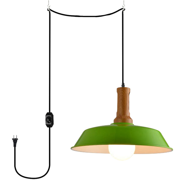 FSLiving 5 colors available, outlet-type pendant light, retro interior lighting, Scandinavian pendant lamp, stylish interior lighting fixture, ceiling lighting, hanging light, E26, kitchen, LED, electric 