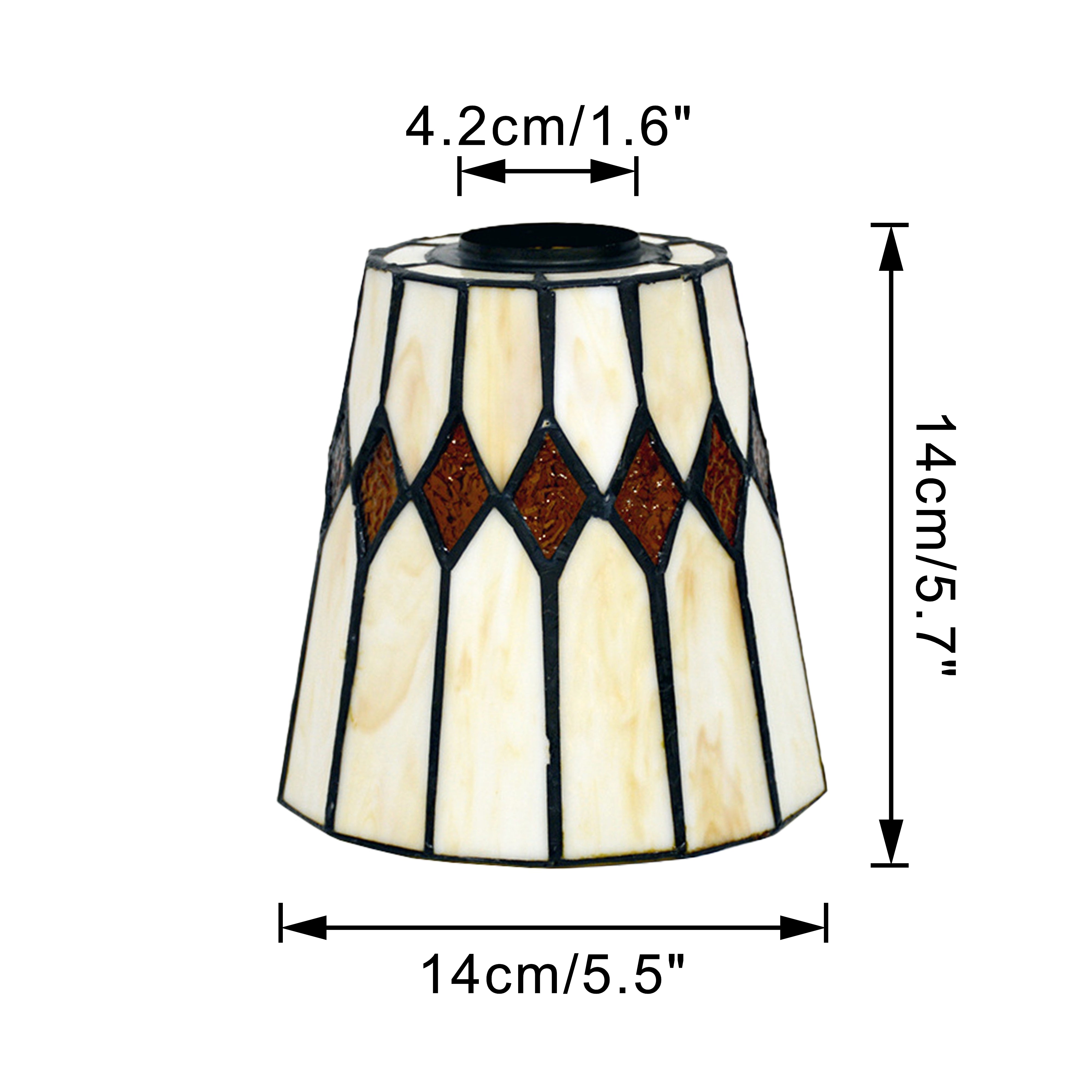 ランプシェード　交換用　照明 ステンドグラス シェード 単品 E26口金対応 ブラケットライト インテリア レトロ ステンドグラス