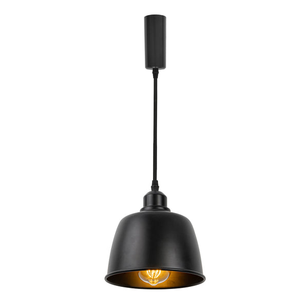 FSLiving Pendant Light with Cord Storage Cup, Interior Lighting, Scandinavian, Cafe, Pendant Lamp, Stylish Lighting Fixture, Ceiling Lighting, Hanging Light, E26, Kitchen, LED, Electric, Duct Rail Light, Rental Lighting, Masculine, TB3119-HQY 