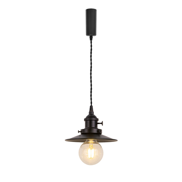 fsliving Matte Black with Rotating Switch Retro Pendant Light Interior Lighting Scandinavian Pendant Lamp Stylish Interior Lighting Fixture Ceiling Lighting Hanging Light E26 Kitchen LED Electric Duct Rail Light 