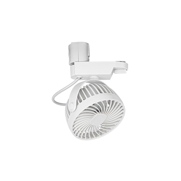 fsliving Duct Rail Mount Fan Circulator White Fan Adjustable Angle Plant Cultivation Air Circulation Small Blower Small Fan Duct Rail Fan White