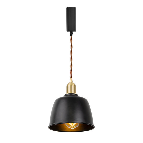 FSLiving Pendant Light with Cord Storage Cup, Interior Lighting, Scandinavian, Cafe, Pendant Lamp, Stylish Lighting Fixture, Ceiling Lighting, Hanging Light, E26, Kitchen, LED, Electric, Duct Rail Light, Rental Lighting, Masculine, TB3119-E26HT 