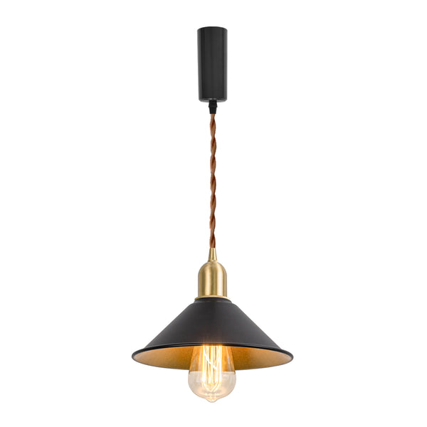 FSLiving Brass Socket Brass Pendant Light Interior Lighting Scandinavian Pendant Lamp Stylish Interior Lighting Fixture Ceiling Lighting Hanging Light E26 Kitchen LED Electric Duct Rail Light Copper Ceiling Light 