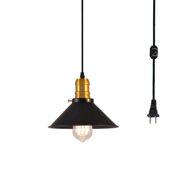 FSLiving Pendant Light, Outlet Type, Retro Pendant, No Construction Required, Interior Lighting, Lighting Design