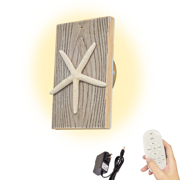 FSLiving [No electrical work required] Rechargeable Wood with remote control Wooden bracket light with hooks Indirect lighting Wall-mounted lighting Ambience Rental lighting Rental Wall-mounted BD2607