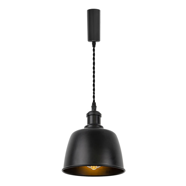 FSLiving Pendant Light with Cord Storage Cup, Interior Lighting, Scandinavian, Cafe, Pendant Lamp, Stylish Lighting Fixture, Ceiling Lighting, Hanging Light, E26, Kitchen, LED, Electric, Duct Rail Light, Rental Lighting, Masculine, TB3119-YGH 