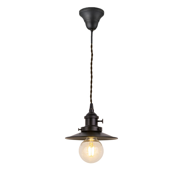 FSLiving Matte Black Rotating Switch Ceiling Light Pendant Light with Cup Interior Lighting Pendant Lamp Ceiling Light Black 