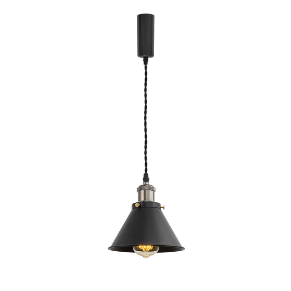 FSLiving Pendant Light with Cord Storage Cup, Interior Lighting, Scandinavian, Cafe, Pendant Lamp, Stylish, Lighting Fixture, Ceiling Lighting, Hanging Light, E26, Kitchen, LED, Electric, Duct Rail Light 