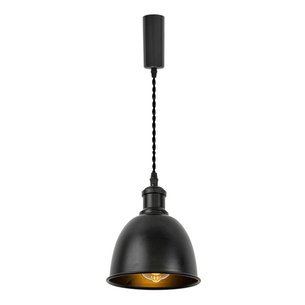 FSLiving Pendant Light with Cord Storage Cup, Interior Lighting, Scandinavian, Cafe, Pendant Lamp, Stylish Lighting Fixture, Ceiling Lighting, Hanging Light, E26, Kitchen, LED, Electric, Duct Rail Light, TB3118-YGH 