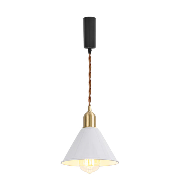 FSLiving Brass Socket Brass Pendant Light Interior Lighting Scandinavian Pendant Lamp Stylish Interior Lighting Fixture Ceiling Lighting Hanging Light E26 Kitchen LED Electric Duct Rail Light Copper Ceiling Light 