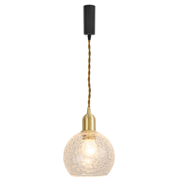 FSLiving Brass Socket Brass Pendant Light Glass Interior Lighting Scandinavian Pendant Lamp Stylish Interior Lighting Fixture Ceiling Lighting Hanging Light E26 Kitchen LED Electric Duct Rail Light Copper Ceiling Light Strip Glass Shade 