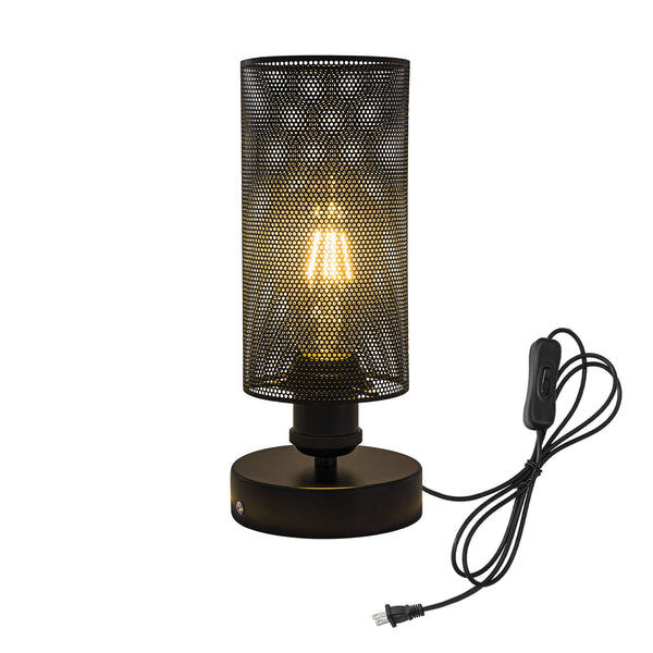 FSLiving Tischlampe Dimmbar mit Dimmschalter Retro Braunes Kabel Steam Antik Tischlampe Schreibtischlampe Schreibtischlampe Separat erhältlich (Iron Style)