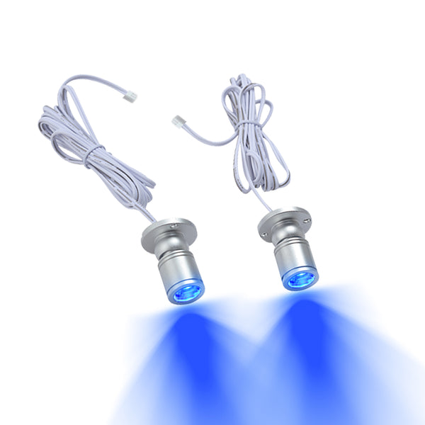 FSLiving 2個入 青 ライト追加用 ミニスポットライト 調光対応 ジュエリー ショーケース ディスプレイ 間接照明用 照明器具