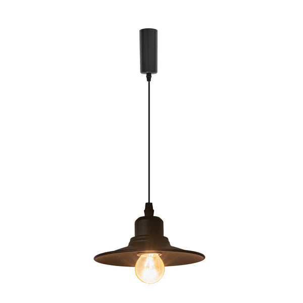 Black retro pendant light, adjustable length, cord storage cup included, interior lighting, Scandinavian pendant lamp, stylish, interior use, hanging light, E26, kitchen, LED, electric, duct rail light 